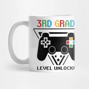 3rd Grade Level Unlocked First Day of School Video Gamer Mug